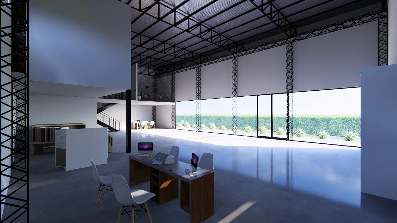 oficina comercial interior san juan pel proyecto